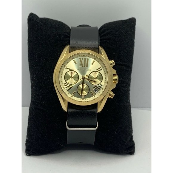 Michael Kors MK5798 Women\'s Black Leather Analog G main image 9